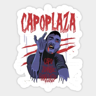 Capo Plaza capoplaza rapper rap italy italia music salerno zombie art Sticker